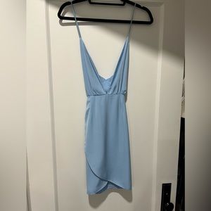 By the way - blue strappy mini dress